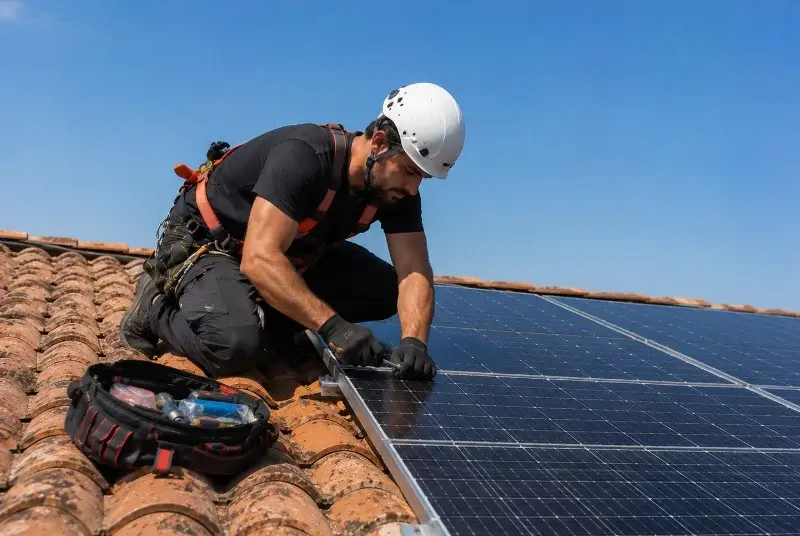 Maintenance et monitoring de panneaux solaires dans le Rhône